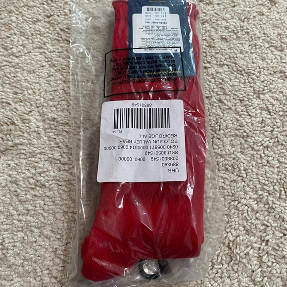 Polo Ralph Lauren Sun Valley Bear Crew Sock NWT - Red - Picture 5 of 5